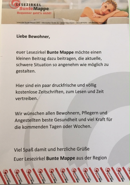Anschreiben Lesezirkel